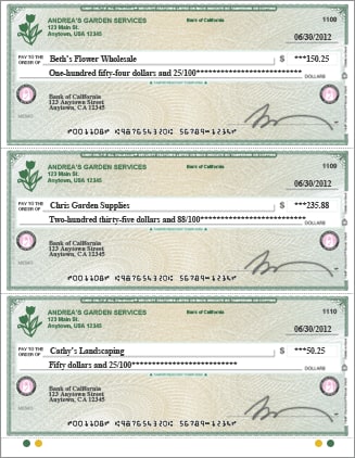 QuickBooks Check: Standard Check